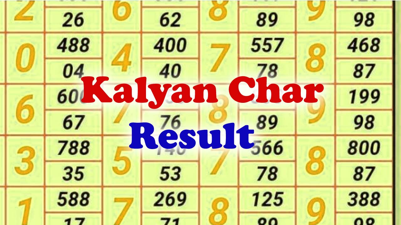 Kalyan Panel Chart: Kalyan Panel Chart Result